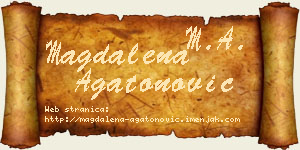 Magdalena Agatonović vizit kartica
